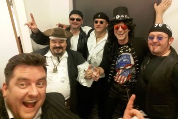 Rocksox Backstage mit Manager ;-) Stefan "Hoss" Scheiter